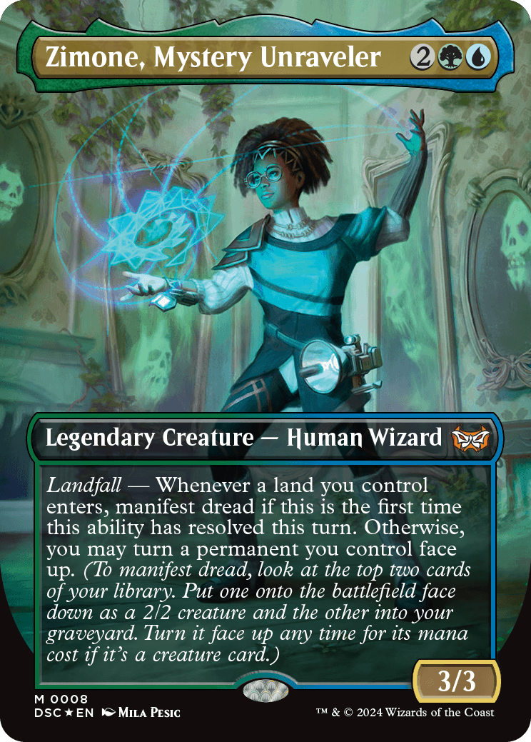 DSC 008 Zimone, Mystery Unraveler (0008 - Borderless) M