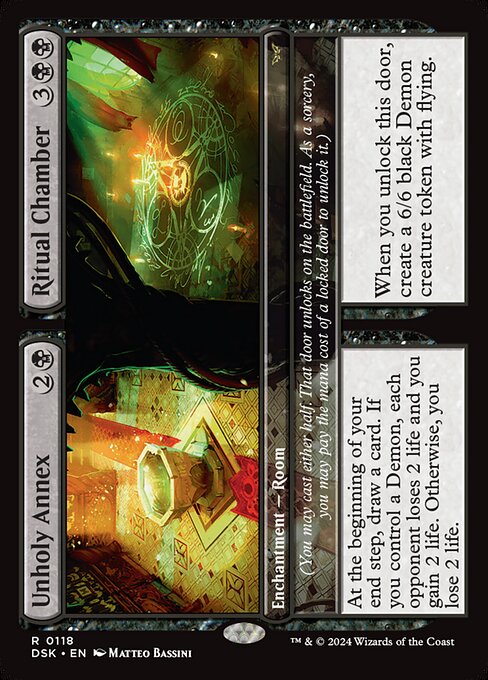 [Foil] DSK 118 Unholy Annex // Ritual Chamber R