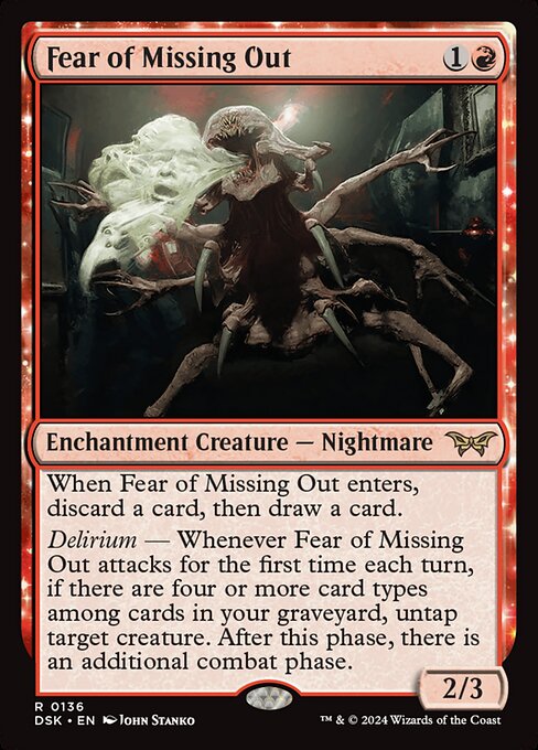 [Foil] DSK 136 Fear of Missing Out R