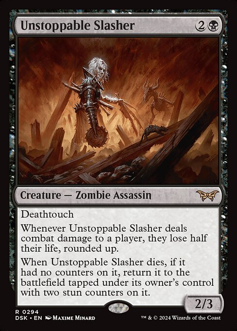 [Foil] DSK 294 Unstoppable Slasher (0294 - Lurking Evil) R