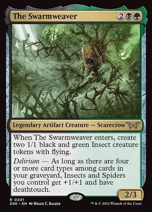 [Foil] DSK 301 The Swarmweaver (0301 - Lurking Evil) R
