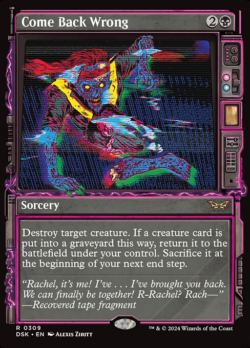 [Foil] DSK 309 Come Back Wrong (0309 - Showcase) R