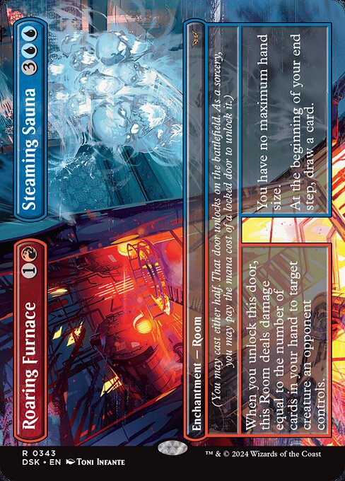 [Foil] DSK 343 Roaring Furnace // Steaming Sauna (0343 - Borderless) R