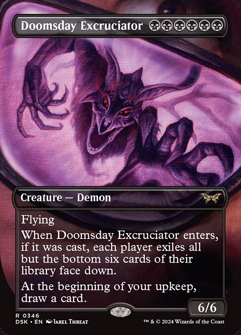 [Foil] DSK 346 Doomsday Excruciator (0346 - Borderless Mirror Monster) R
