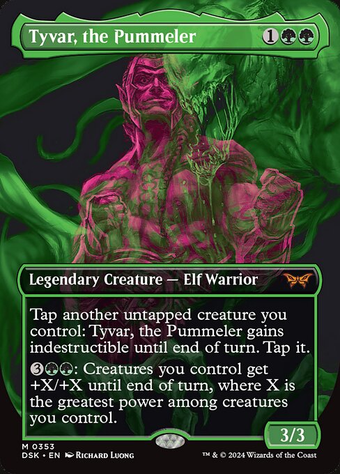 [Foil] DSK 353 Tyvar, the Pummeler (0353 - Borderless Double Exposure) M