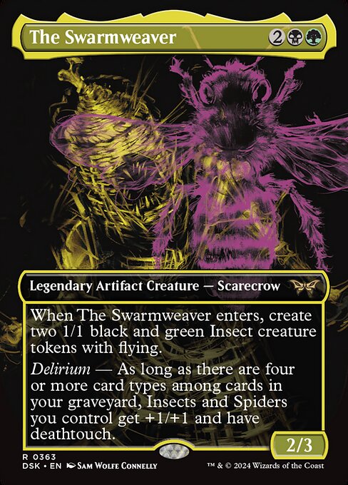 [Foil] DSK 363 The Swarmweaver (0363 - Borderless Double Exposure) R