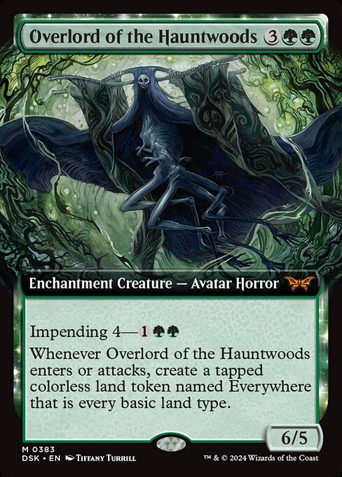 [Foil] DSK 383 Overlord of the Hauntwoods (0383 - Extended Art) M