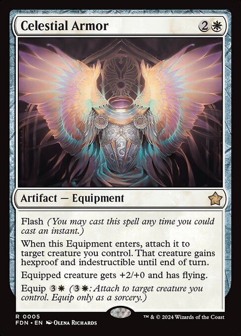 [Foil] FDN 005 Celestial Armor R