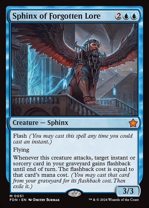 [Foil] FDN 051 Sphinx of Forgotten Lore M