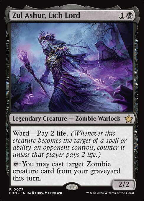 [Foil] FDN 077 Zul Ashur, Lich Lord R