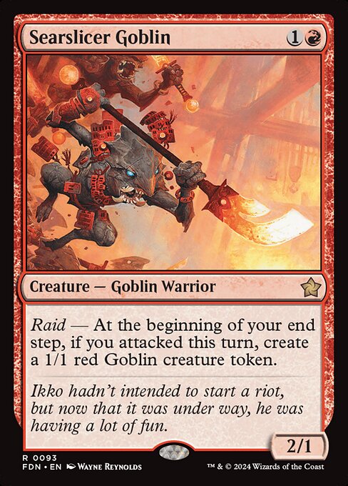 [Foil] FDN 093 Searslicer Goblin R