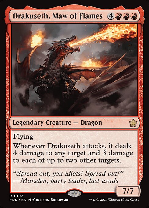 FDN 193 Drakuseth, Maw of Flames R