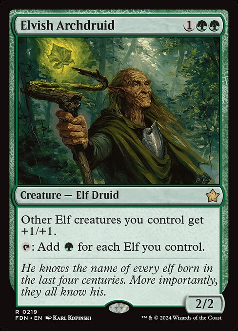 FDN 219 Elvish Archdruid R