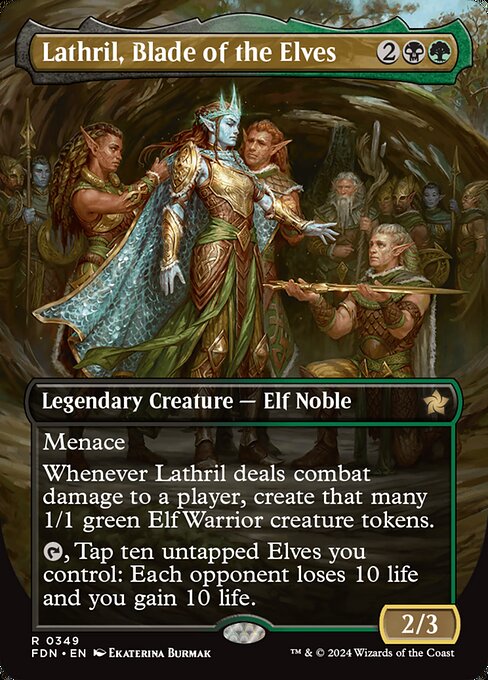 FDN 349 Lathril, Blade of the Elves (0349 - Borderless) R
