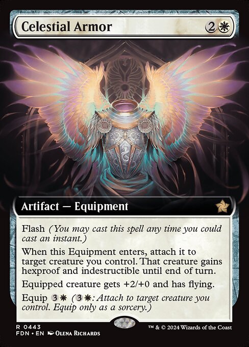 FDN 443 Celestial Armor (0443 - Extended Art) R