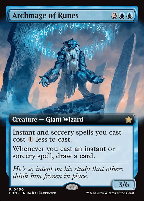 FDN 450 Archmage of Runes (0450 - Extended Art) R