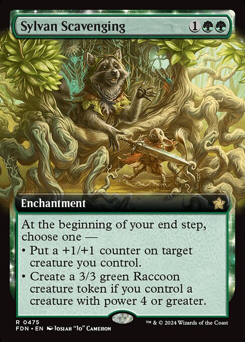 FDN 475 Sylvan Scavenging (0475 - Extended Art) R