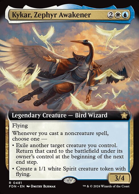 FDN 481 Kykar, Zephyr Awakener (0487 - Extended Art) R
