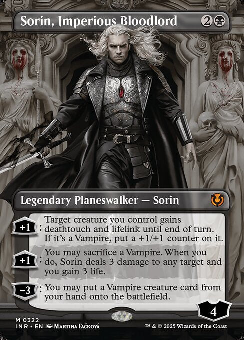 [Foil] INR 322 Sorin, Imperious Bloodlord (0322 - Borderless) M