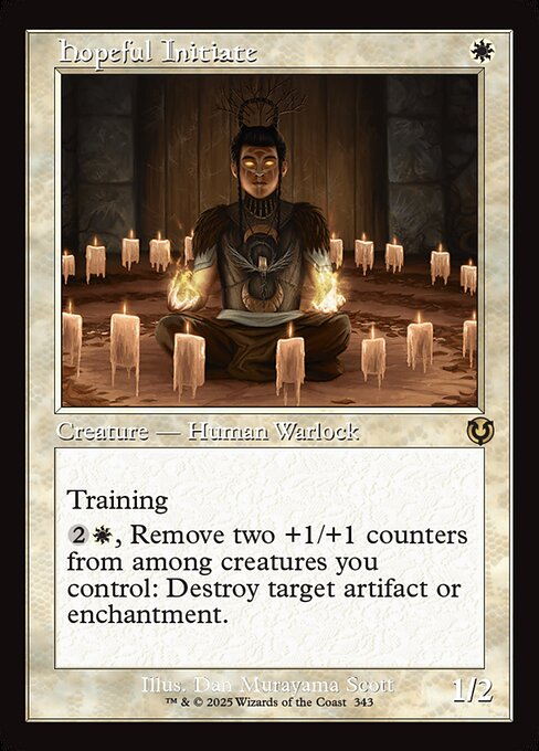 [Foil] INR 343 Hopeful Initiate (0343 - Retro Frame) R