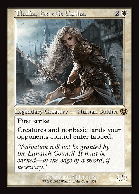 [Foil] INR 351 Thalia, Heretic Cathar (0351 - Retro Frame) R