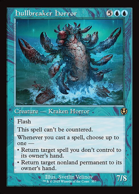 [Foil] INR 357 Hullbreaker Horror (0357 - Retro Frame) R