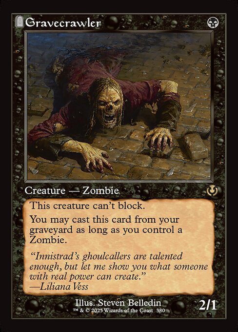 [Foil] INR 380 Gravecrawler (0380 - Retro Frame) R