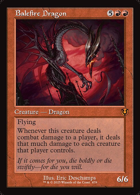 [Foil] INR 479 Balefire Dragon (0479 - Retro Frame) M