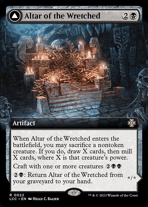 [Foil] LCC 022 Altar of the Wretched (0022 - Extended Art) R