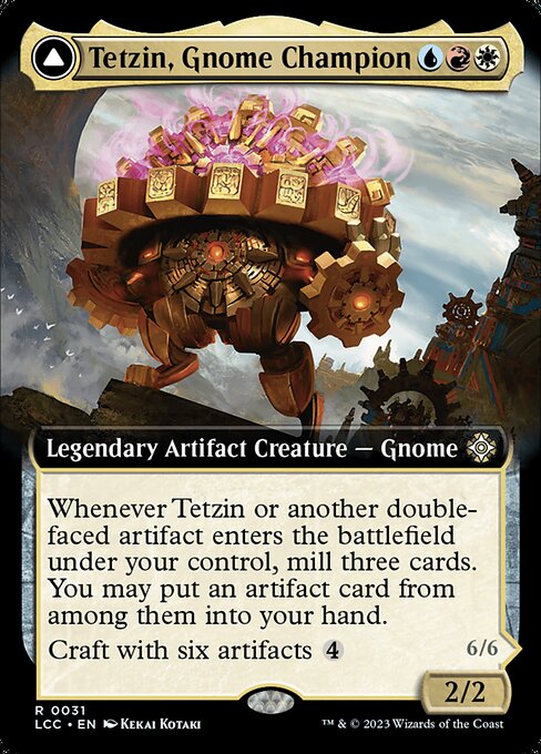 LCC 031 Tetzin, Gnome Champion (0031 - Extended Art) R