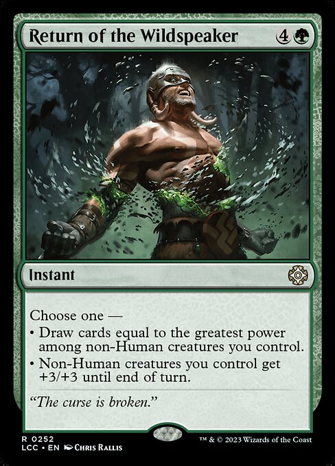 LCC 252 Return of the Wildspeaker R