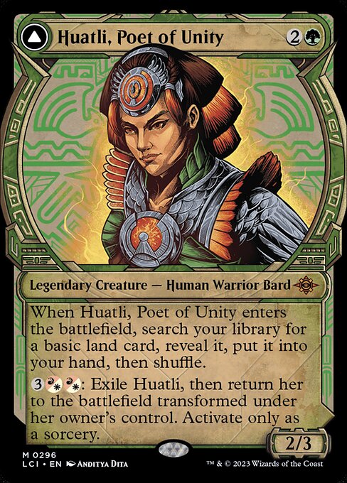 [Foil] LCI 296 Huatli, Poet of Unity (0296 - Showcase) M