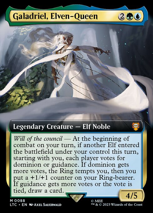 [Foil] LTC 088 Galadriel, Elven-Queen (Extended Art) M