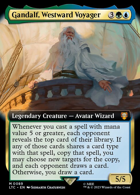 LTC 089 Gandalf, Westward Voyager (Extended Art) M
