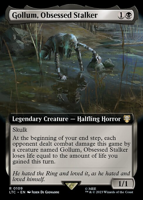 LTC 109 Gollum, Obsessed Stalker (Extended Art) R