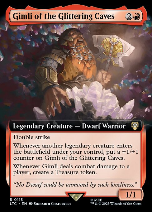 LTC 115 Gimli of the Glittering Caves (Extended Art) R