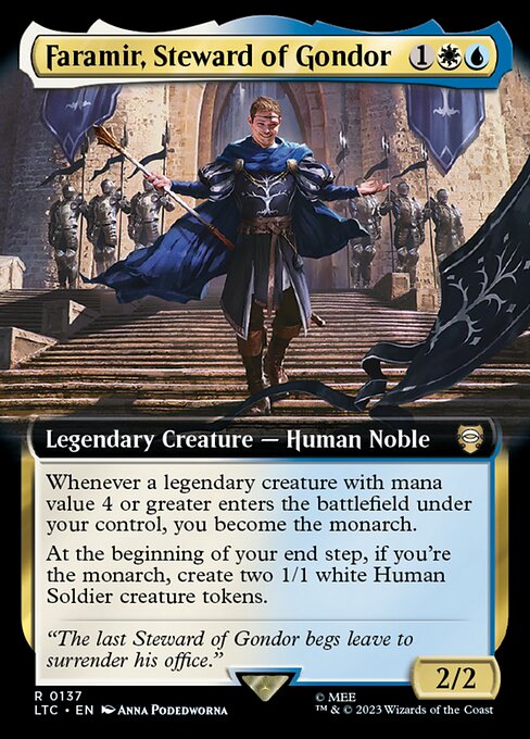 LTC 137 Faramir, Steward of Gondor (Extended Art) R