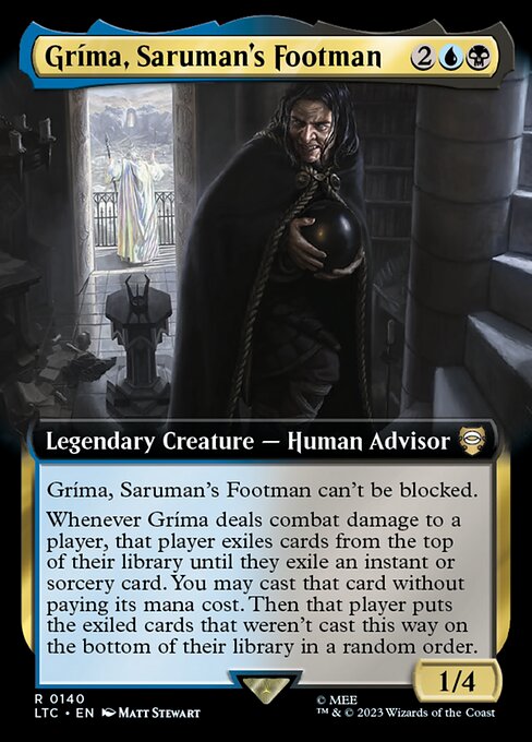 LTC 140 Grima, Saruman's Footman (Extended Art) R