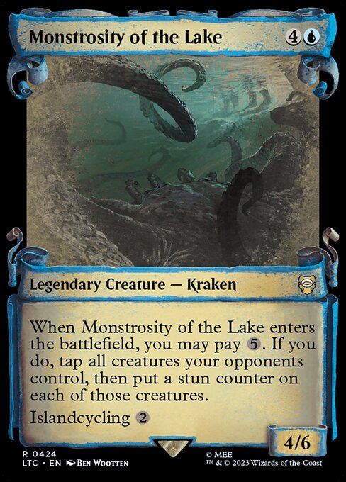 [Foil] LTC 424 Monstrosity of the Lake (0424 - Scroll Showcase - Silver Foil) R
