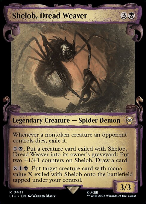 [Foil] LTC 431 Shelob, Dread Weaver (0431 - Scroll Showcase - Silver Foil) R