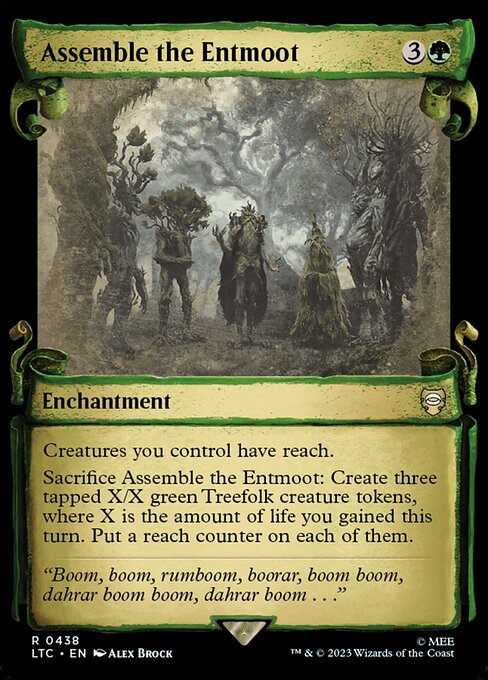 [Foil] LTC 438 Assemble the Entmoot (0438 - Scroll Showcase - Silver Foil) R