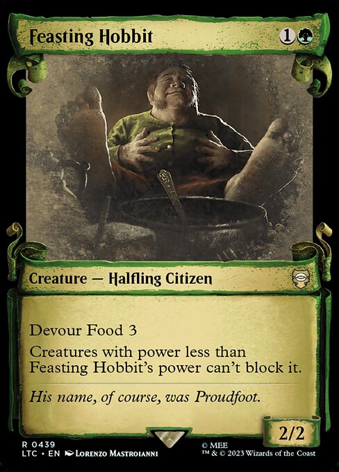 LTC 439 Feasting Hobbit (0439 - Scroll Showcase) R