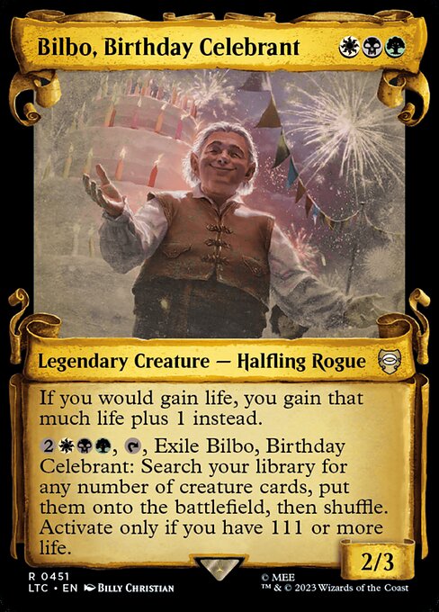 LTC 451 Bilbo, Birthday Celebrant (0451 - Scroll Showcase) R