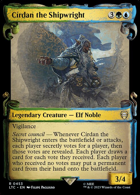 [Foil] LTC 453 Cirdan the Shipwright (0453 - Scroll Showcase - Silver Foil) R