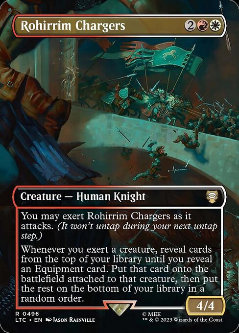 [Foil] LTC 496 Rohirrim Chargers (0496 - Borderless) R