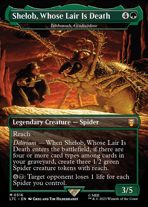 LTC 516 Ishkanah, Grafwidow (0516 - Shelob, Whose Lair is Death - Borderless) M