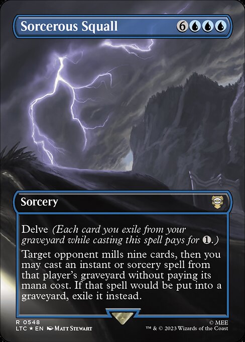 [Foil] LTC 548 Sorcerous Squall (0548 - Borderless Surge Foil) R