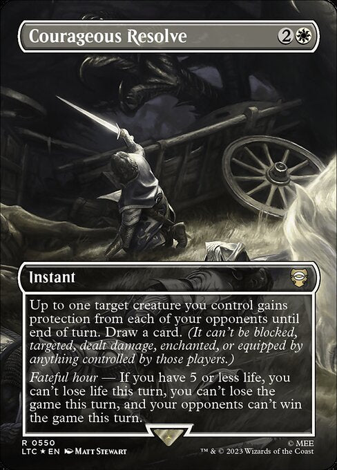 [Foil] LTC 550 Courageous Resolve (0550 - Borderless Surge Foil) R