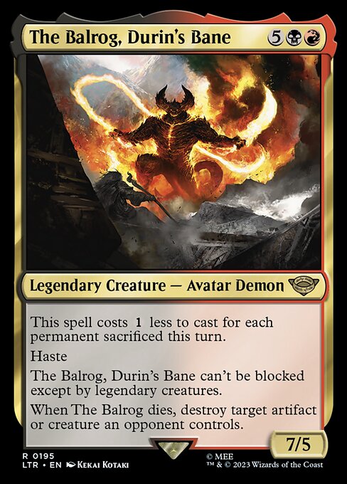 LTR 195 The Balrog, Durin's Bane R