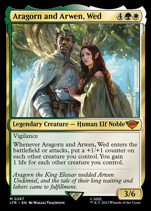 [Foil] LTR 287 Aragorn and Arwen, Wed M